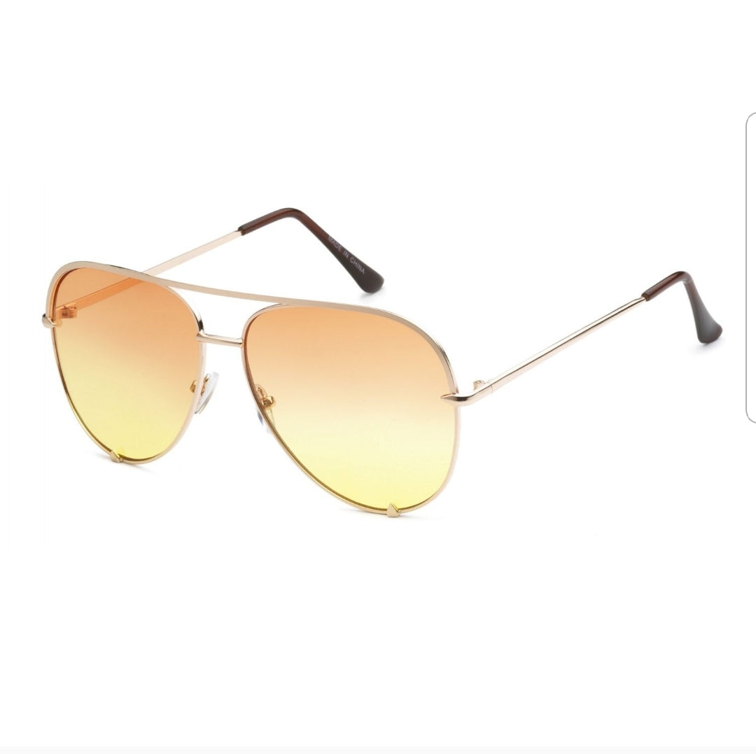 Effortless Ombre Chic | Ombre Aviators Mariah Sunglasses