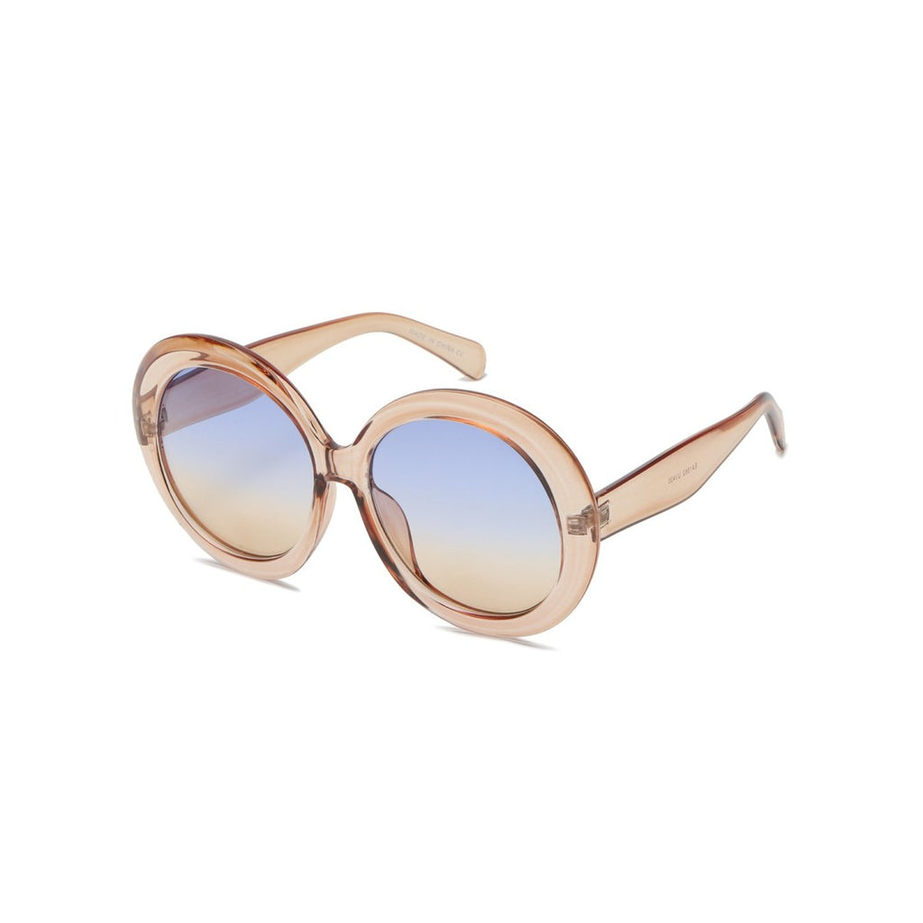 Vintage Round Oversized  for Women Classic Retro Jackie O Designer Laila Sunglasses - Zuna Brand Eyewear