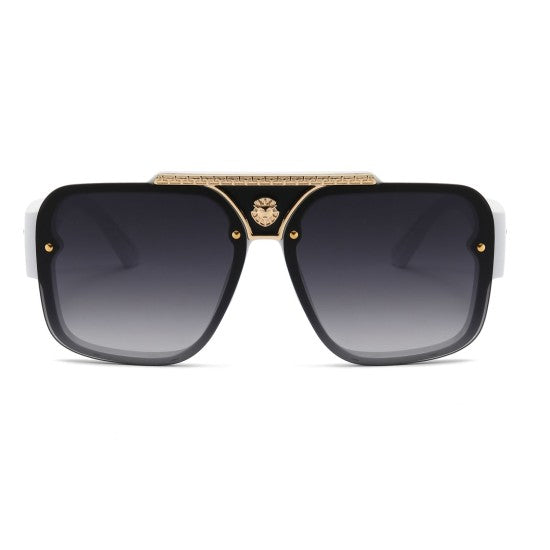 Oversized Aviators Flat Top  Sunglasses for Men Women Win - Zuna Brand Eyewear