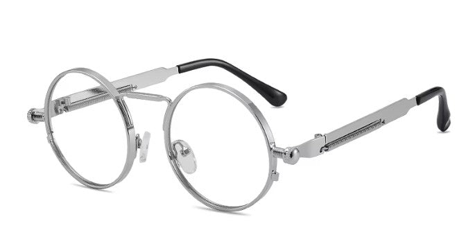 Vintage Round Steampunk Luxury Freddy Glasses