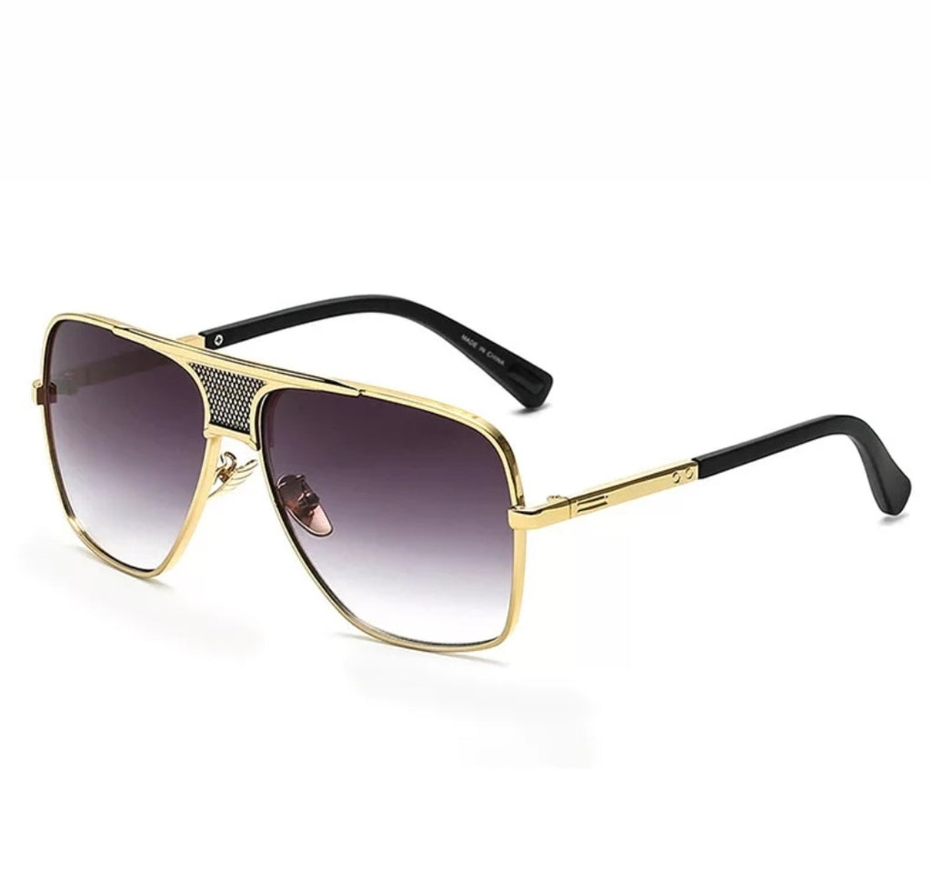 Luxury Square GQ Classic Metal Frame Dre Sunglasses display picture 1