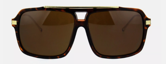 Men's Women's Polarized Aviator Sunglasses Vintage Oversized Square Beau Sunglasses - Zuna Eyewear Boutique