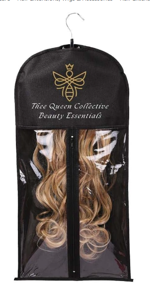 Thee Queen Collective 2 Pack Wig Storage Bag with Hanger Zip Up Dust-Proof Waterproof Portable Lightweight Hair Extension - Zuna Brand Eyewear