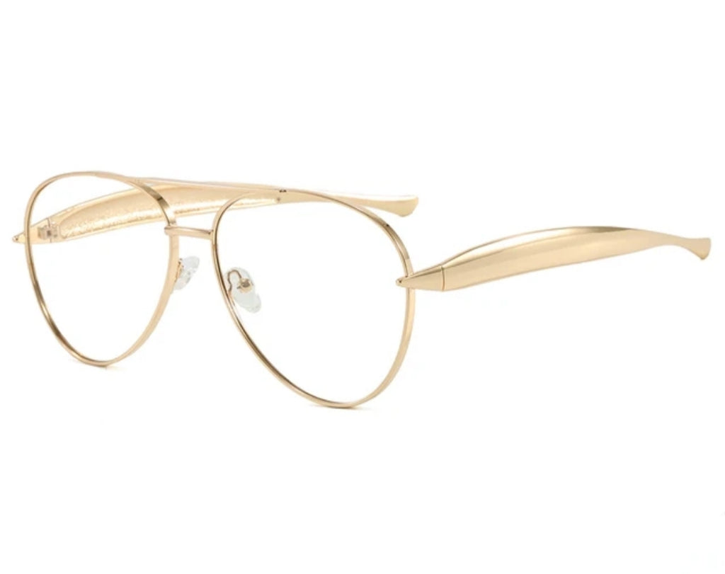 Gold Aviator Gradient Frames Milan - Zuna Eyewear Boutique
