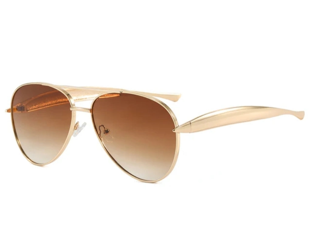 Gold Aviator Gradient Frames Milan - Zuna Eyewear Boutique