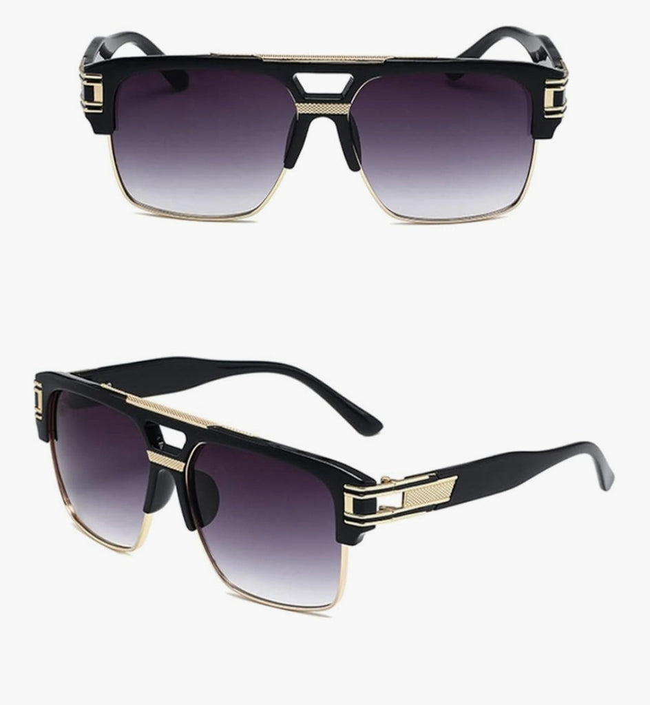 rapper goggles Retro Vintage 80s 90s Classic Pimp Rapper Gangsta Men's Victor Sunglas