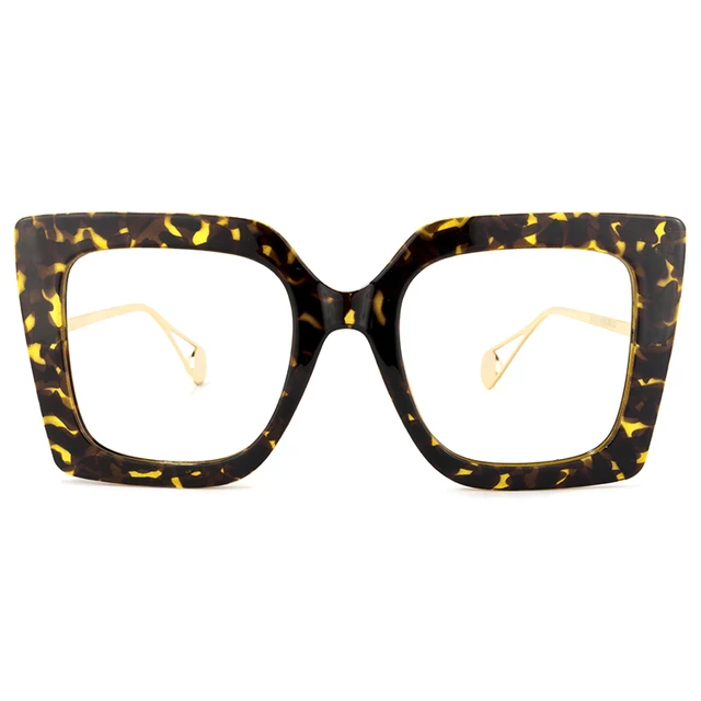 Stylish Thick Oversized Square Blue Light Blocking Tonya Glasses for Women 100% UV400 Protection - Zuna Brand Eyewear