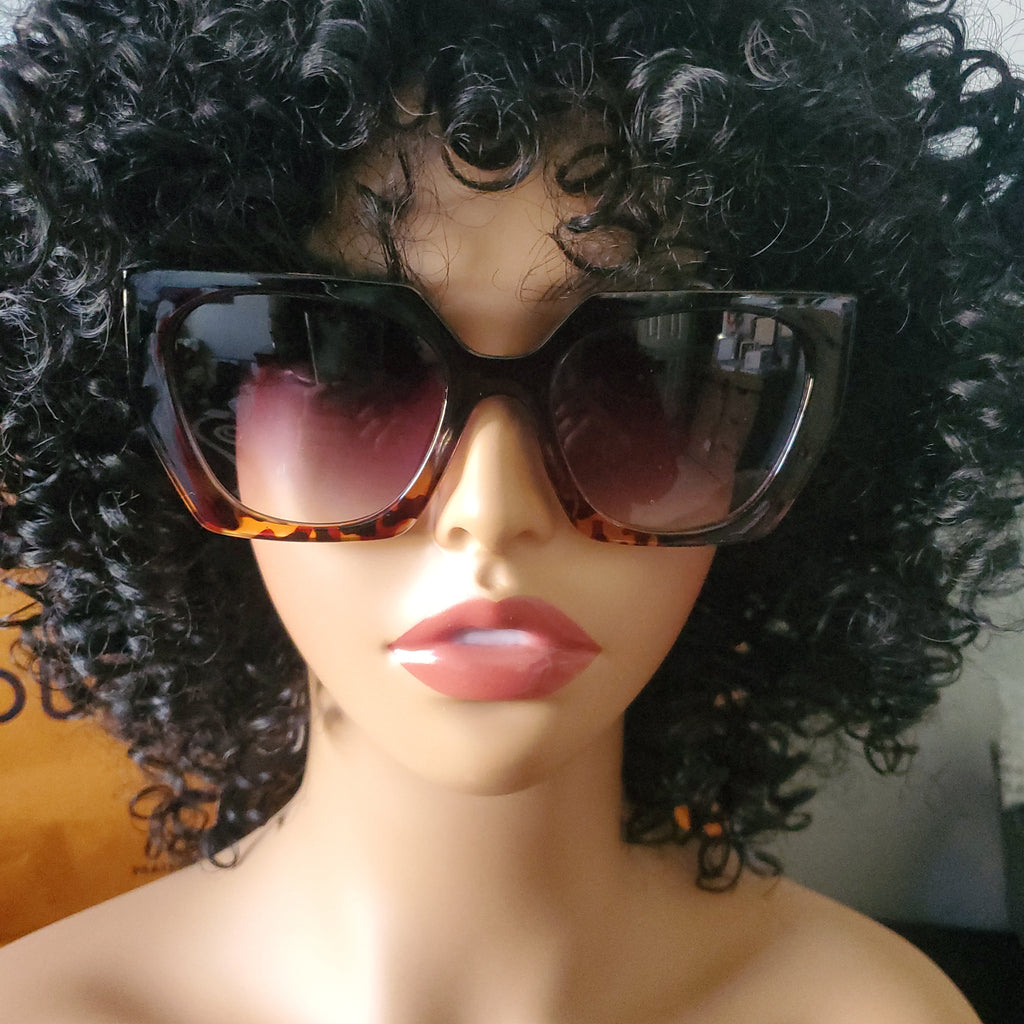 Oversized Flat Top UV400 Protection Farrah Sunglasses - Zuna Brand Eyewear