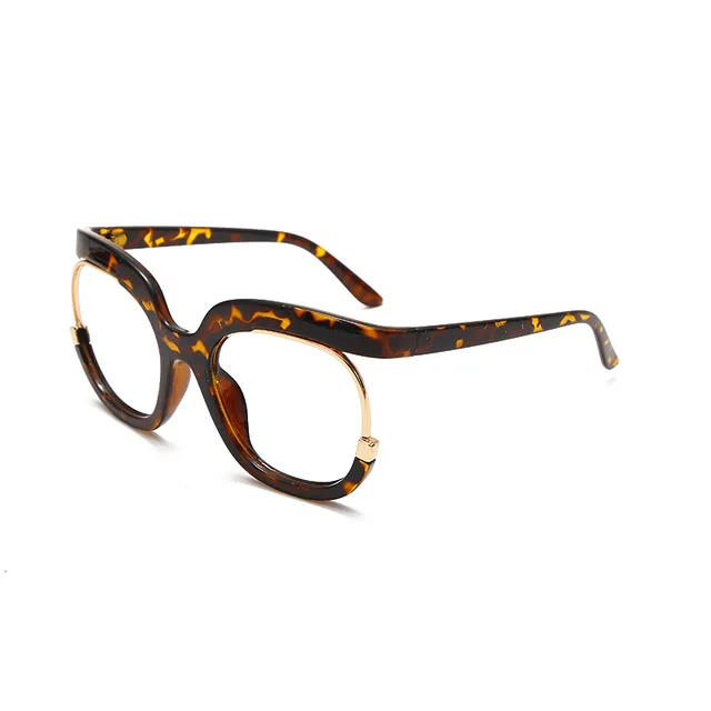 Oversized Semi-Rim Stylish Round Miranda Eyeglasses for Women - Zuna Brand Eyewear