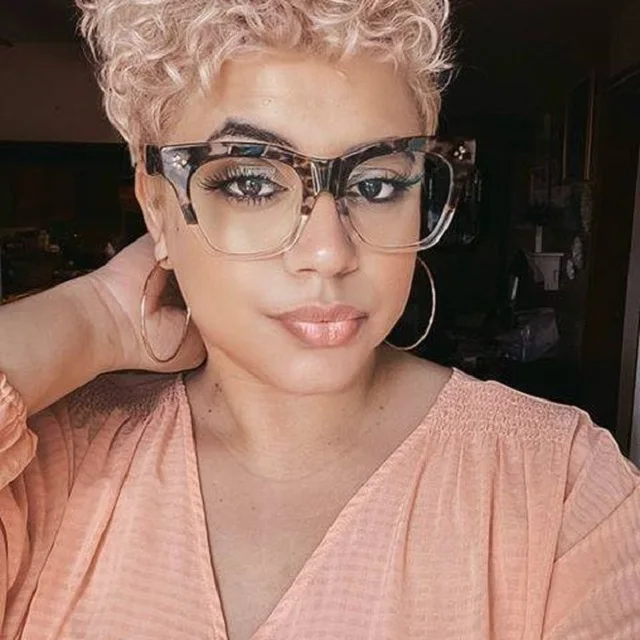 Unisex Oversized Square Eyeglasses Elegant Shop Now