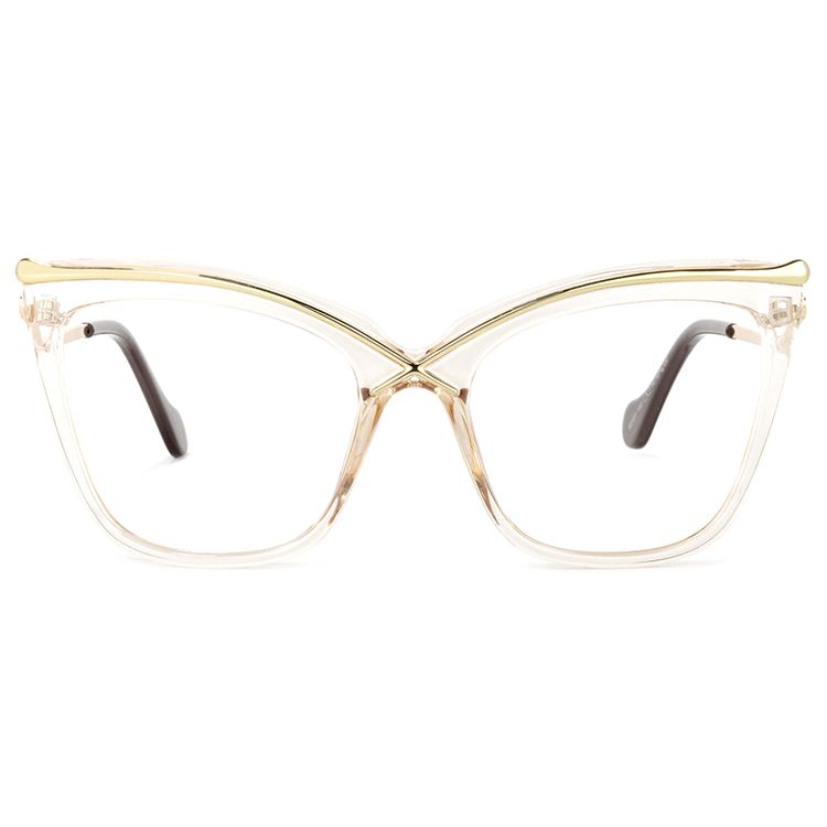 Isabella Stylish Oversized Cat Eye Blue Light Blocking Glasses for Women 100% UV400 Protection Eyewear - Zuna Brand Eyewear