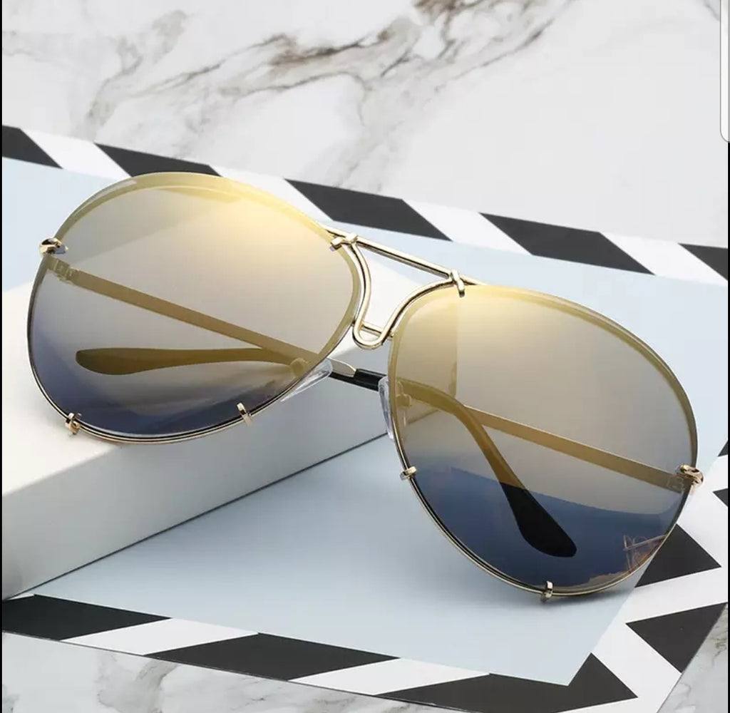 Oversized Luxury Aviators Vintage Classic Caleb Sunglasses - Zuna Brand Eyewear