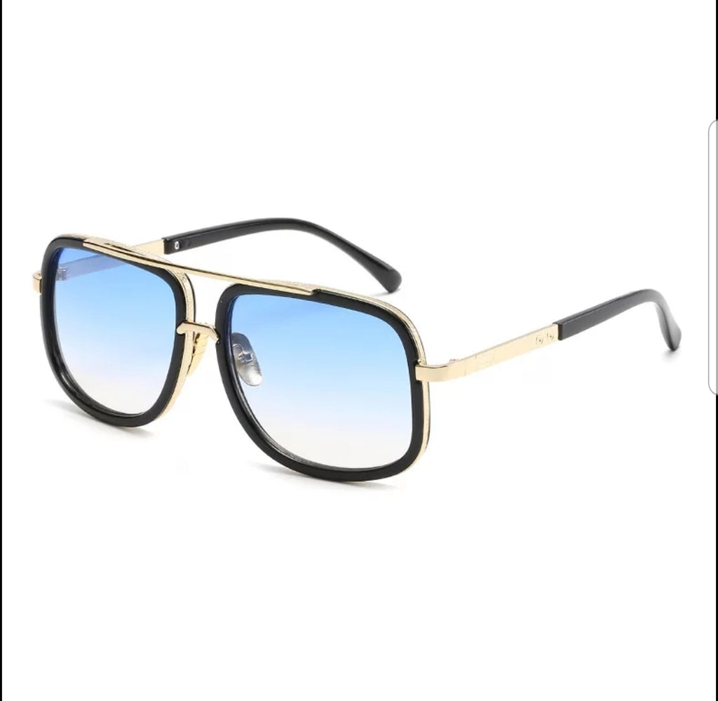 Aviators Fashion Men Sunglasses Gradient Shades Square Brand Designer Sunglasses - Zuna Brand Eyewear