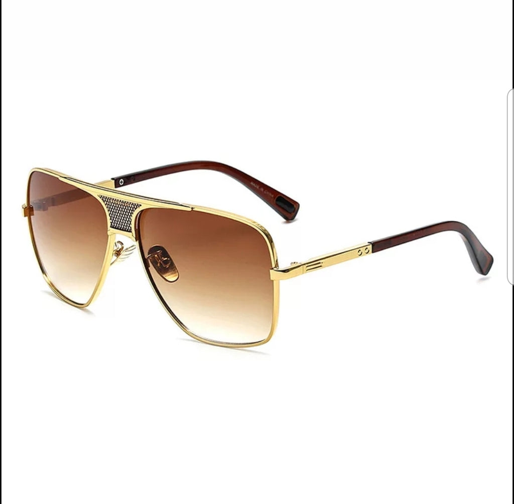 Luxury Square GQ Classic Metal Frame Dre Sunglasses - Zuna Brand Eyewear