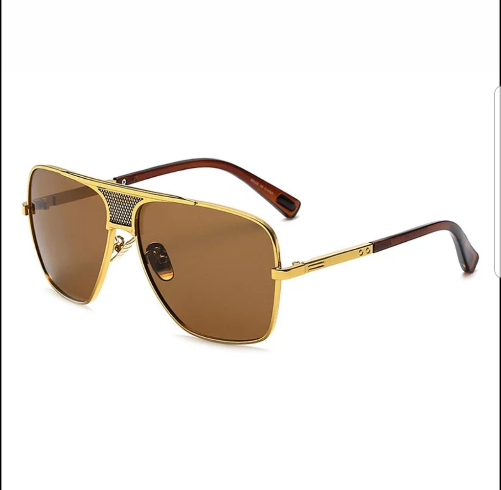 Luxury Square GQ Classic Metal Frame Dre Sunglasses - Zuna Brand Eyewear
