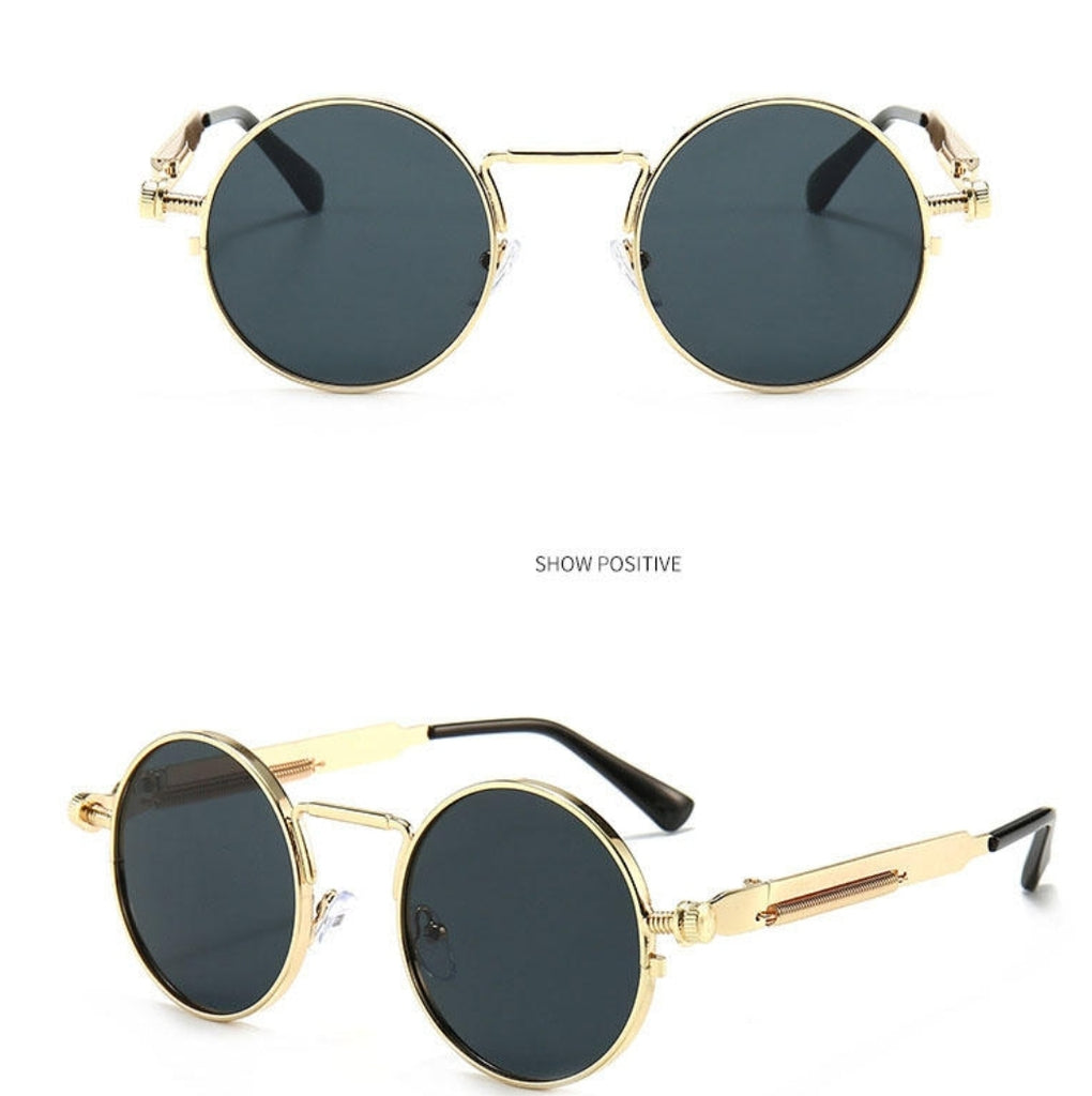 Gold V Trendy Luxury Square Retro Classic Casual Fancy Aviator Sunglas –