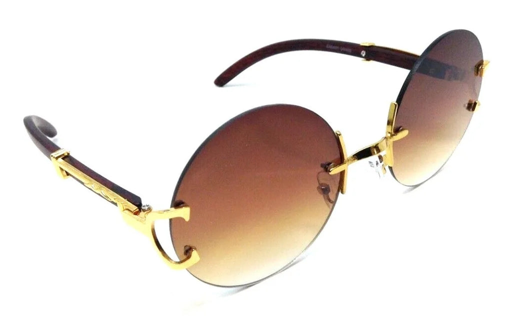 Round Vintage Luxury Steampunk Rory  Sunglasses - Zuna Brand Eyewear