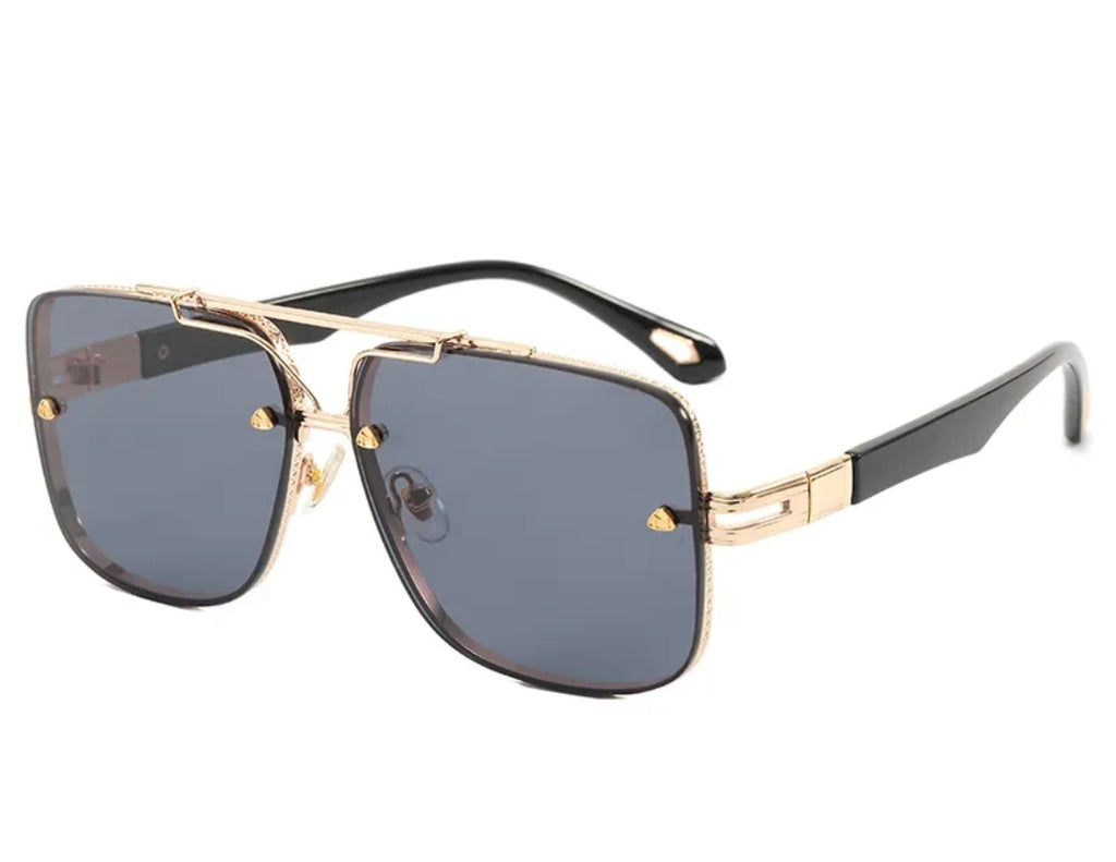 Vintage Metal Frame Ralph UV400 Gradient Men Shades Sunglasses - Zuna Brand Eyewear