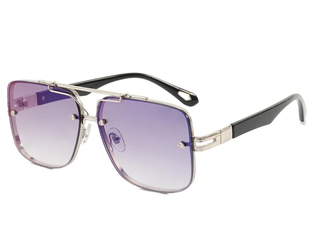 Vintage Metal Frame Ralph UV400 Gradient Men Shades Sunglasses - Zuna Brand Eyewear
