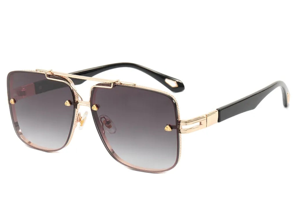 Vintage Metal Frame Ralph UV400 Gradient Men Shades Sunglasses - Zuna Brand Eyewear