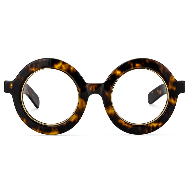 Skylar Retro Thick Round Blue Light Blocking Glasses for Women Men - Zuna Brand Eyewear