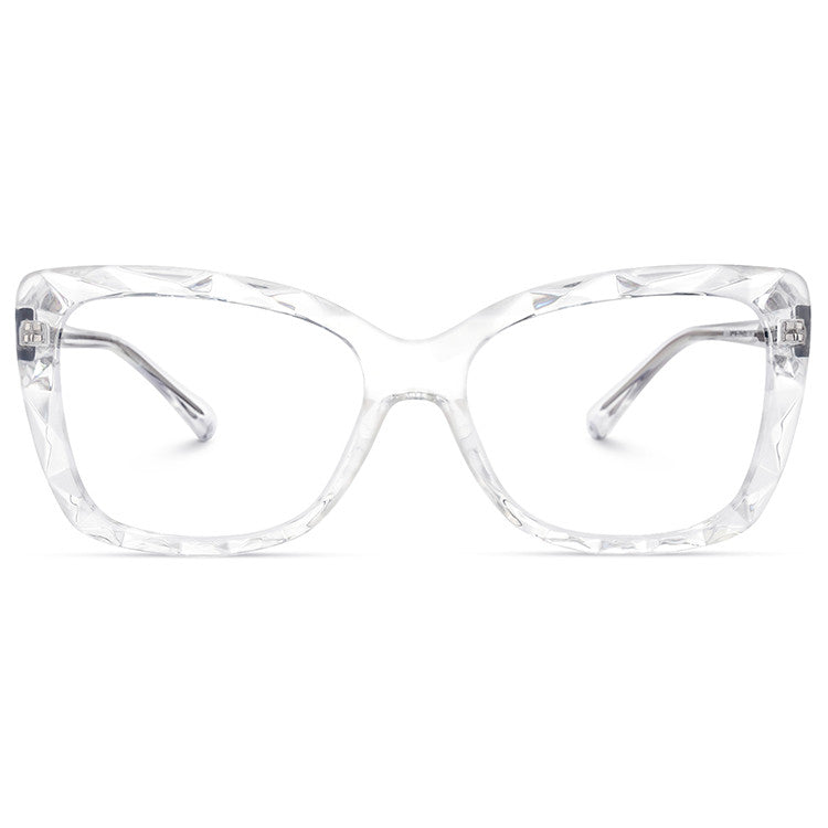 Women's Oversized Blue Light Blocking Glasses Butterfly Shape Simone Eyewear - Zuna Brand Eyewear