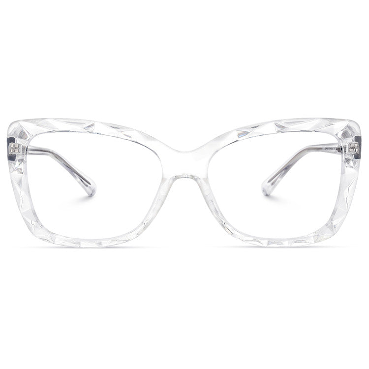 Women's Oversized Blue Light Blocking Glasses Butterfly Shape Simone Eyewear - Zuna Brand Eyewear