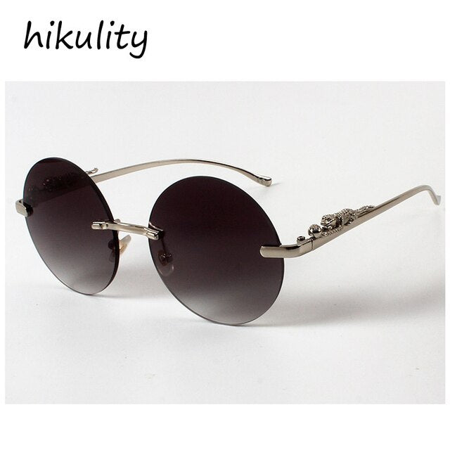 Unique Luxury Brand Leopard Leg Sunglasses Men New Vintage 